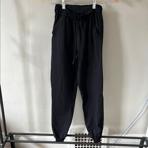 Lulu Lemon Black Fit Sweatpants with Elastic Cuffs